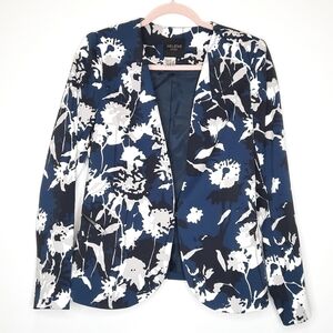 Helene London Blue Floral Camo Blazer S